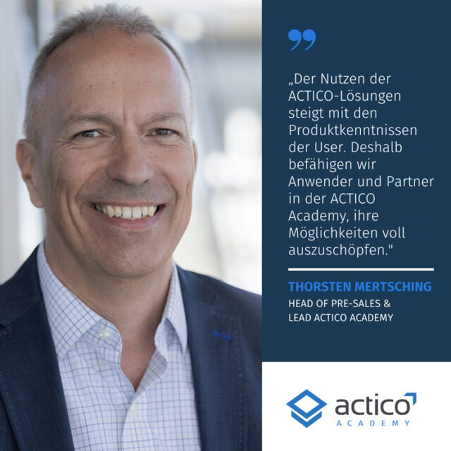 ACTICO Academy Customized and Flexible Learning with ACTICO Solutions